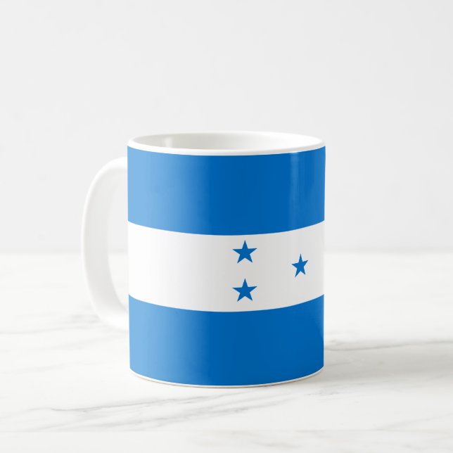 Taza De Café Bandera de Honduras (Anverso izquierdo)