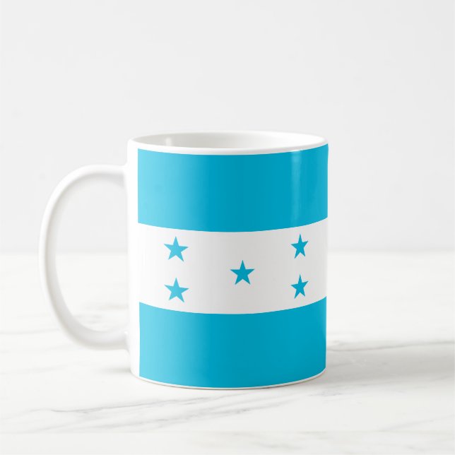 Taza De Café Bandera de Honduras (Izquierda)