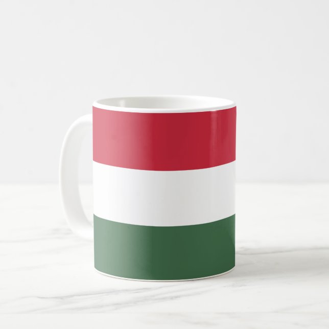 Taza De Café Bandera de Hungría (Anverso izquierdo)