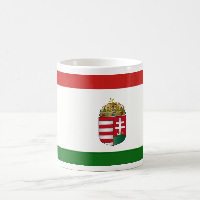 Taza De Café Bandera de Hungría (Centro)