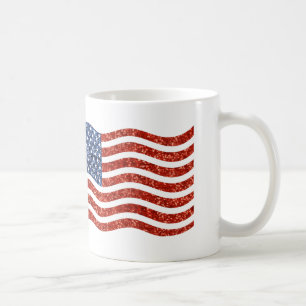 Taza De Café bandera de imitación de secuencia de impresión de 