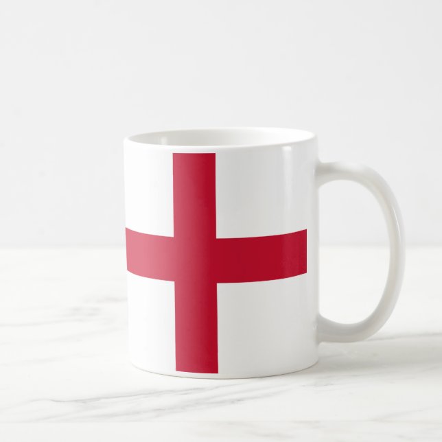 Taza De Café Bandera de Inglaterra Cerámica Mug (Derecha)