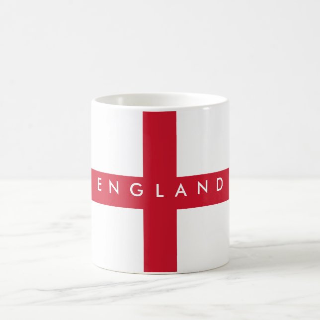 Taza De Café Bandera de Inglaterra Mug (Centro)