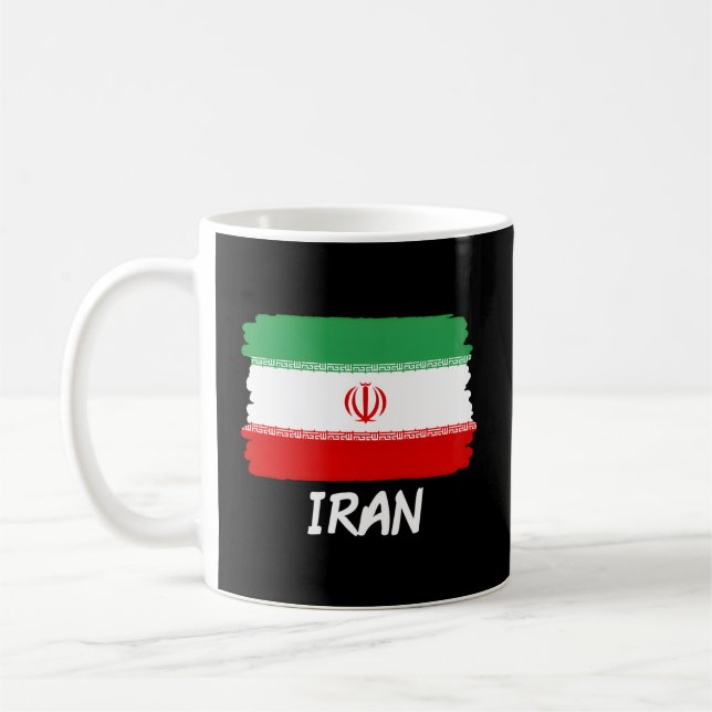 Taza De Café Bandera de Irán (Izquierda)