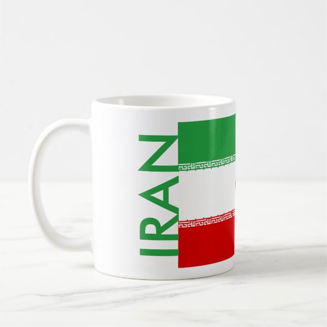 TAZA DE CAFÉ BANDERA DE IRÁN (Izquierda)