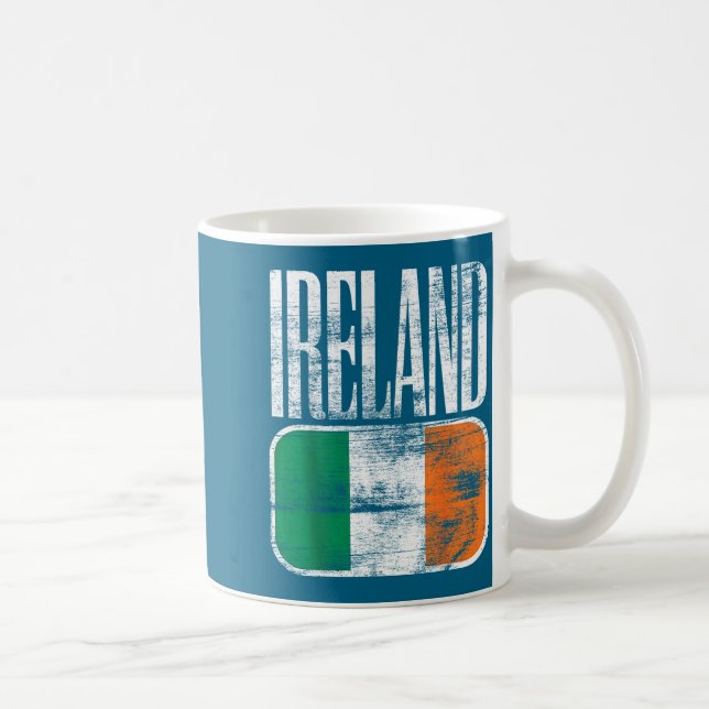 Taza De Café Bandera de Irlanda Suprt  (Derecha)
