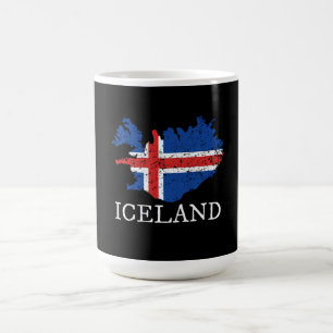 Taza De Café Bandera de Islandia