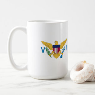 Taza De Café bandera de Islas Vírgenes de los EE. UU.