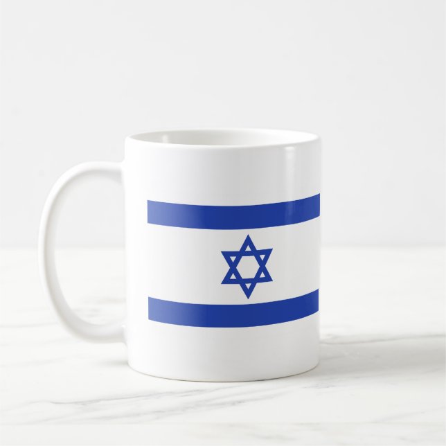 Taza De Café Bandera de Israel (Izquierda)