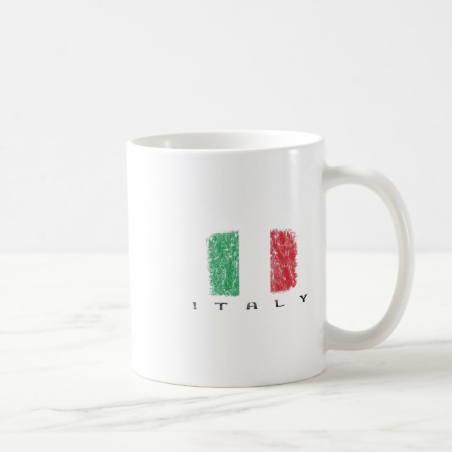 Taza De Café Bandera de Italia (Derecha)