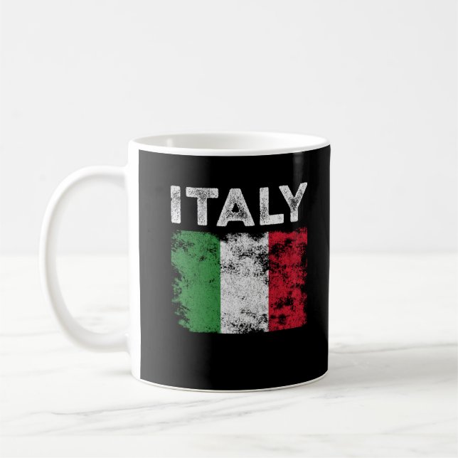 Taza De Café Bandera de Italia con problemas - Bandera italiana (Izquierda)
