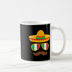 Taza De Café Bandera de Italia Sungles Italiano Cinco De Mayo M