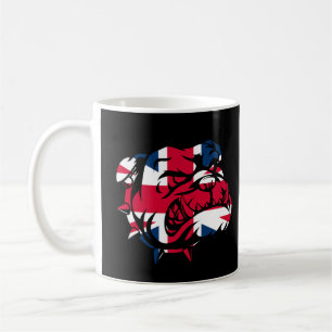 Taza De Café Bandera de Jack de Unión de bulldoges