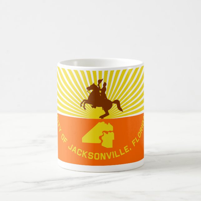 Taza De Café Bandera de Jacksonville (Centro)