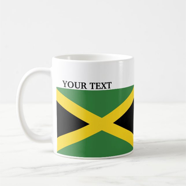 Taza De Café Bandera de Jamaica (Izquierda)