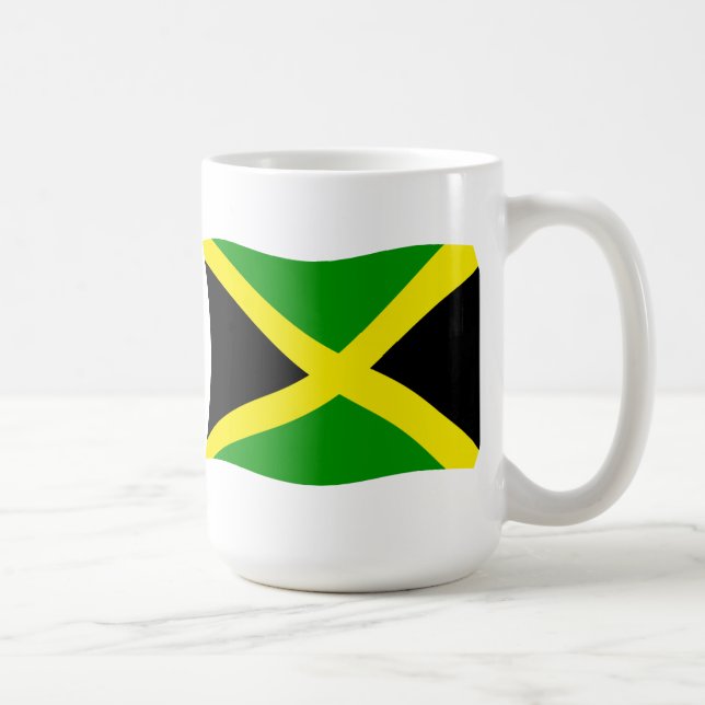 Taza De Café Bandera de Jamaica Mug (Derecha)