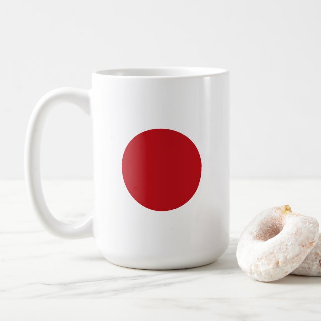 Taza De Café Bandera de Japón (Con donut)
