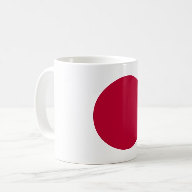 Taza De Café Bandera de Japón (japonesa) (Anverso izquierdo)