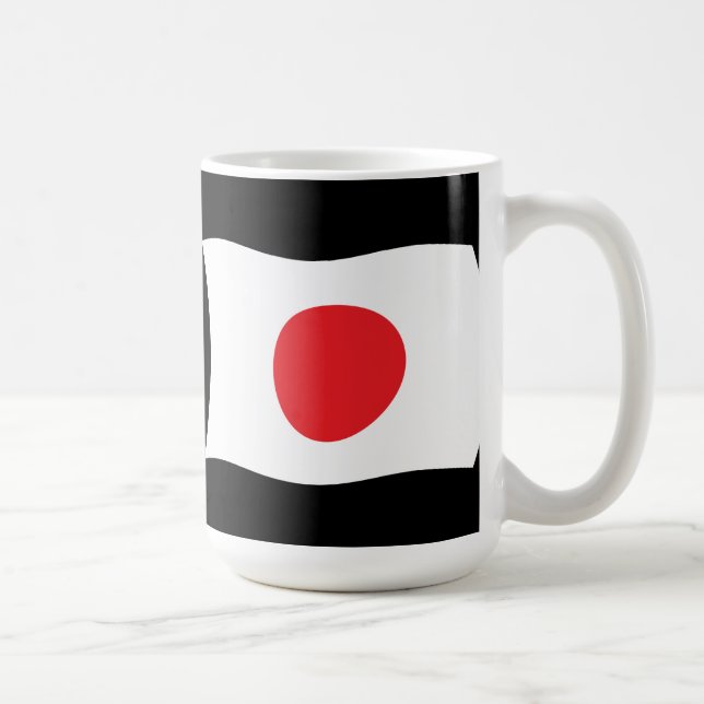 Taza De Café Bandera de Japón Mug (Derecha)