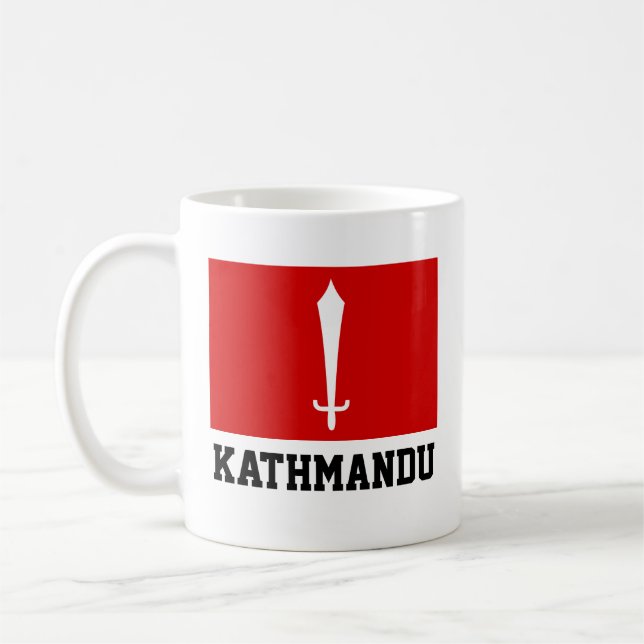 Taza De Café Bandera de Katmandú, Nepal (Izquierda)