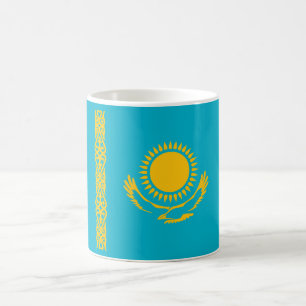 Taza De Café Bandera de Kazajistán de Guay