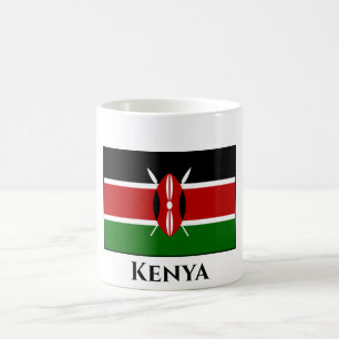 Taza De Café Bandera de Kenia (keniana)
