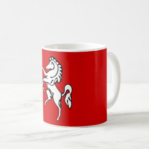 Taza De Café Bandera de Kent (caballo blanco) (condado de Ingla