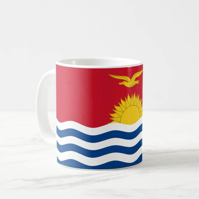 Taza De Café Bandera de Kiribati (Anverso izquierdo)