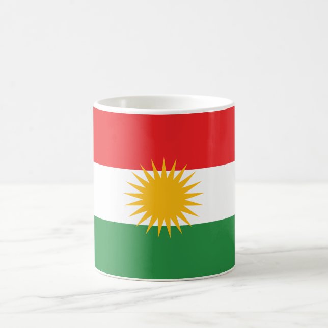 Taza De Café Bandera de Kurdistán (Centro)