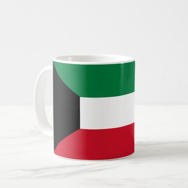 Taza De Café Bandera de Kuwait (Anverso izquierdo)