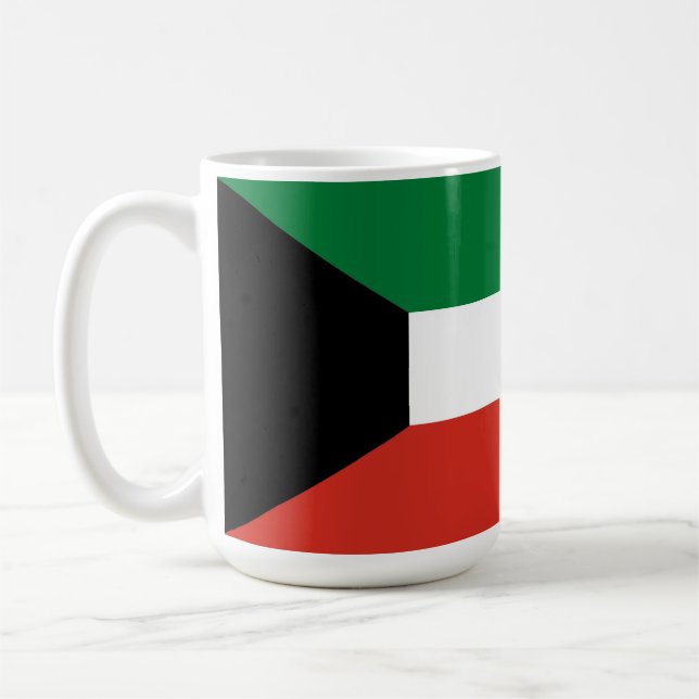 Taza De Café Bandera de Kuwait (Izquierda)