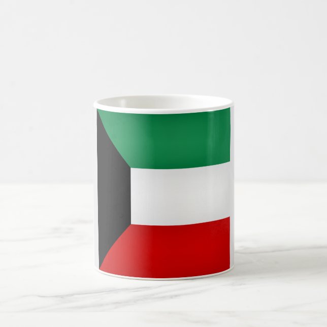 Taza De Café Bandera de Kuwait de Guay (Centro)