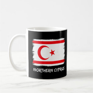 Taza De Café Bandera de Kuzey Kibris del norte de Chipre