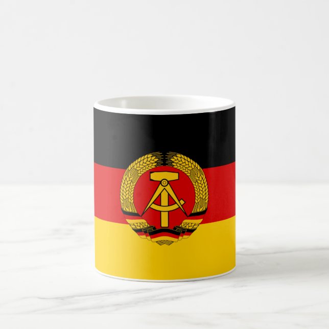 Taza De Café Bandera de la Alemania Oriental (Centro)
