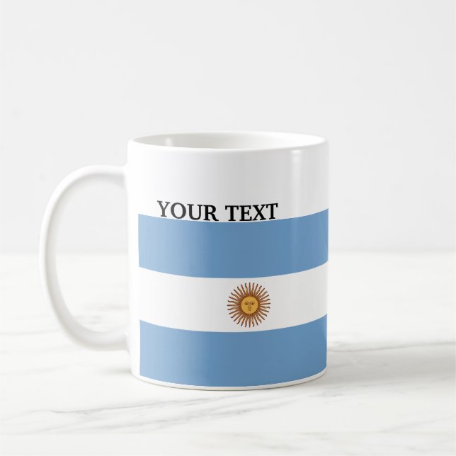 Taza De Café Bandera de la Argentina (Izquierda)