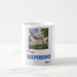 Taza De Café Bandera de la Casa Blanca por el "Feliz Día de la 