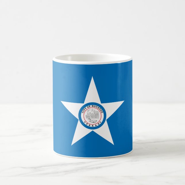 Taza De Café Bandera de la ciudad de Houston (Centro)