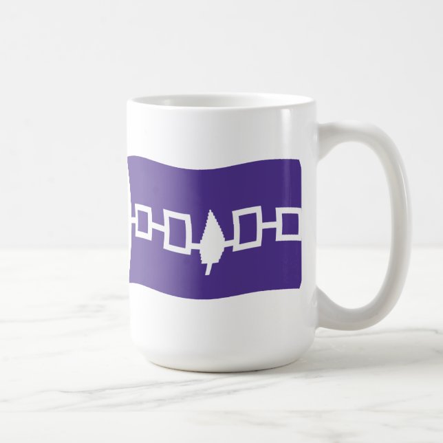 Taza De Café Bandera de la confederación iroquesa (Derecha)