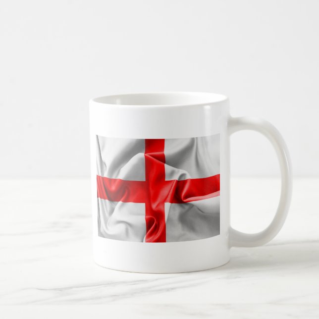 Taza De Café Bandera de la Cruz de St Georges inglesa (Derecha)