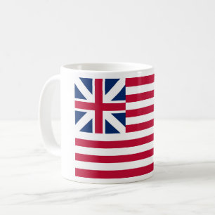 Taza De Café Bandera de la Gran Unión de Estados Unidos, primer
