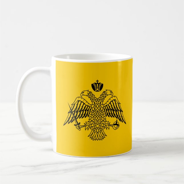 Taza De Café Bandera de la Iglesia Ortodoxa Griega (Izquierda)