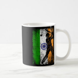 Taza De Café Bandera de la India Jersey de cricket indio Fan Ju