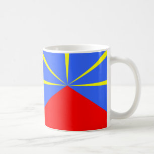 Taza De Café Bandera de la isla de la Reunión Café cerámico Mug