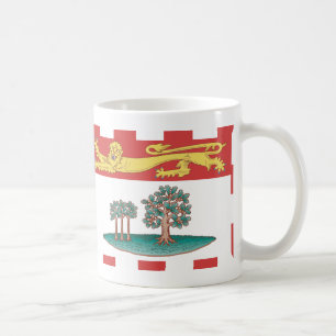 Taza De Café Bandera de la Isla del Príncipe Eduardo