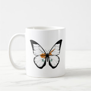 Taza De Café Bandera de la mariposa de Chipre
