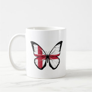 Taza De Café Bandera de la mariposa de Inglaterra