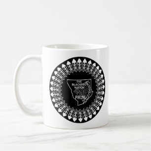 Taza De Café Bandera de la nación de los pies negros