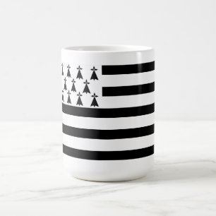 Taza De Café bandera de la región de Bretaña Bretaña Francia