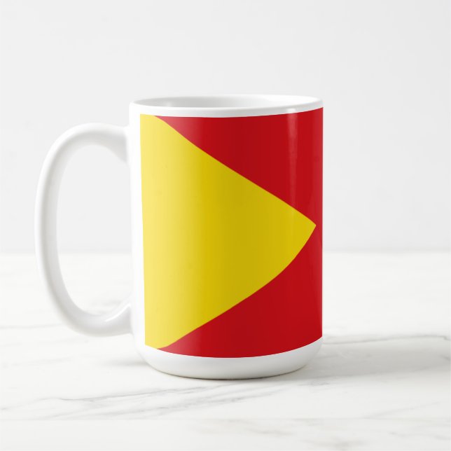 Taza De Café Bandera de la región de Tigray (Izquierda)