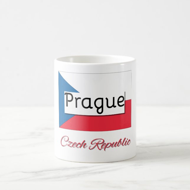 Taza De Café Bandera de la República Checa de Praga (Centro)